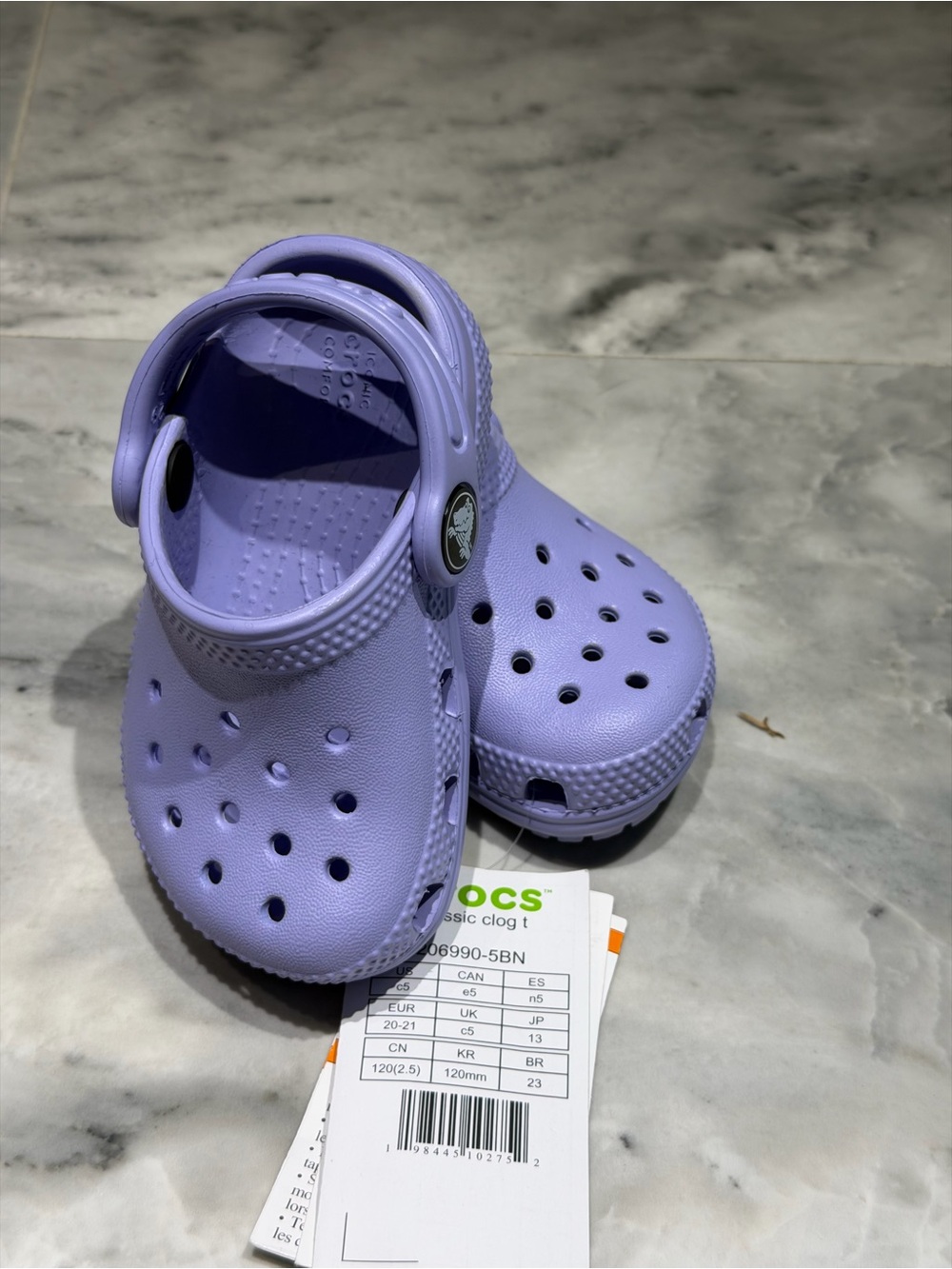 CROCS Kids Classic Clog in Lavender Purple